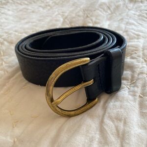 Black Leather Belt